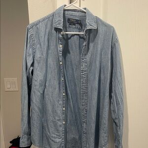 Polo by Ralph Lauren Men's Light Blue Casual Shirt